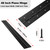 Heavy Duty Piano Hinge 48 Inch x 3 Inch Width, True 0.060'' Thick Stainless Steel Black Piano Hinge for Heavy Duty Cabinet, Door, Toolbox, Wooden Box, Metal Plate, Furniture, Industrial Project