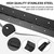 Heavy Duty Piano Hinge 48 Inch x 3 Inch Width, True 0.060'' Thick Stainless Steel Black Piano Hinge for Heavy Duty Cabinet, Door, Toolbox, Wooden Box, Metal Plate, Furniture, Industrial Project