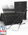 LIEBERGE Premium Detail Brush Set - 10 Extra Fine Synthetic Acrylic Brushes for Highest Precision - Acrylic, Watercolour, Model Making Brushes (Black)