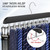 Tie Rack Hanger for Closet,1 Blet Organizer for Men with 20 Foldable Hooks