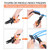 PLATATO Push to Connect Fittings Air Line Disconnect Tool Kit Push Fitting Removal Tool for 1/4”, 5/16”, 3/8”, 1/2” (6mm, 8mm,10mm,12mm) Quick Connect Release Pliers with 15 Pcs Pneumatic Fittings