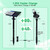 Varmtalys Outdoor Solar Spotlight, Adjustable Angle Landscape Spotlight Waterproof, 2500mAh All Night Separate Panel LED Uplight Dusk to Dawn, 5 Lighting Modes for Outside Patio Wall Path House 4 Pack