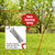 LUFFWELL Dog Runner for Yard, Outdoor Dog Run, 100FT+10FT, Red