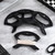 BESPORTBLE 10 pack Cable Winder Black Plastic Small