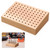 AceOrbit 1/8'' to 3/32'' Shank Bur Holder Stand Wood Rotary Tool Bit Holder Small Drill Bits Organizer Cutting Polishing Buffing Wheel Storage Jewelry Making Tool Block with 88 Holes in 4 mm Diameter