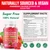 Calcium Gummies 1000mg with Vitamin D3 K2 & B Complex, Potassium, Calcium Magnesium Zinc Gummies for Bone, Muscle, Mood and Immunity - Vegan, Strawberry Flavor 120 Count