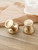 SORWDUERM 1 Pack Champagne Bronze Door Knob Privacy Door Knobs Door Handle Interior Door Knobs with Lock for Bedroom and Bathroom Zinc Alloy