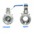 DAN SPEED 2" NPT Female 316 Stainless Steel Full Port Ball Valve Vinyl Handle WOG1000 (2 inch 2pcs)