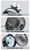 [Upgraded 2X Magnet] 2-Pack Golf Cart Fan with Carrying Case, 12000mAh Rechargeable Portable Fan, Dual Magnets, LED Display, Light & Timer, Suitable for EZGO Club Car Yamaha, Golf Cart Accessories