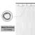 Barossa Design 60 x 72 Inches Shower Curtain Liner with 6 Magnets, Clear