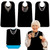 EpoBob 3 Pack Adult Bibs with Crumb Catcher, Washable and Adjustable Adult Bibs for Women Elderly Seniors Elegant Dazzling Necklace