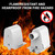 JESLED (4-Pairs) Single Pin FA8 Tombstone - Non-Shunted T8/T10/T12 LED Socket Lampholder Base Holder for 8FT Fluorescent Tube Light, Retrofiting Bulbs Fixtures, Flameresistant Plunger, UL Listed