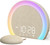 ANJANK Extra Loud Alarm Clock with Wireless Bed Shaker, Vibrating Dual Alarm with Light Wake Up for Heavy Sleepers & Hearing Impaired, 9-Color Night Light, 8 Sounds, 0-100% Dimmer, USB Charger