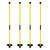 Crestgolf 4PCS Golf Flagstick - Portable Design for Yard - Golf Pole Pin Flagpole
