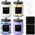 Glass Jars Laundry Containers with Lid, 0.5 Gallon Laundry Organization and Storage Jars, Laundry Detergent Container Laundry Powder Pods Holder, Glass Jar Wide Mouth with Scoops, Labels, 4 Pack