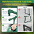 Saker Garden Kneeler and Seat Foldable Gardening Stool with Extendable Legs