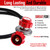 GASONE Propane Regulator - Brass Orifice 4 ft High Pressure 0-20 PSI Adjustable With Hose QCC-1 Type - Works With Any U.S. Tanks Red