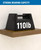 LEOPO 12-Pack 8 inch Floating Shelf Brackets, Hidden Shelf Bracket for Wood