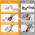 Chibery 10 Pack Frameless Inset Soft Close Concealed European Hinges, Self Closing Satin Nickel, 105 ° Open Angle 4D Adjustment, Speed Control, Clip On, Stainless Steel for Cabinet Door