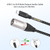 DETAME USB c to XLR Male Audio Cable,24Bit/96Khz USB C Smartphone/Laptop to XLR Male Output Cable for Amplifier, Speaker, Mixer Console, etc-3.3FT