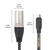 DETAME USB c to XLR Male Audio Cable,24Bit/96Khz USB C Smartphone/Laptop to XLR Male Output Cable for Amplifier, Speaker, Mixer Console, etc-3.3FT