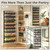 POKIPO 8-Tier Over the Door Pantry Organizer, 2 IN 1 Wall Mount or Hanging Spice Rack with Adjustable Raised Basket, Heavy Duty Back of Door Storage for Kitchen Bathroom Laundry Room