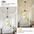 4 Light Rustic Chandelier, Farmhouse Lantern Light, Brushed White Oak Cage
