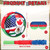 Marspark Soccer Piñata Set with Stick and Blindfold, 12.5"