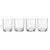Oneida 897852 Mingle Double Old Fashioned Glasses, Set Of 4