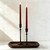 Burgundy Flameless Taper Candles with Remote, LED Candlesticks Set of 12