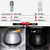 GLOFE 5X Black Smoke Lens Cab Roof Marker Running Lamps w/White LED Lights Compatible with Ford F150 F250 F350 F450 F550 F650 F750 E150 E250 E350 E450 1999-2016 Super Duty Pickup Trucks