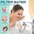 8pcs White Filter Element Replacement for CECEFIN Filtered Faucet Extender