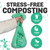 MyEcoWorld® Compostable Kitchen Waste Bags - 25 Count - 100% Certified Compostable - 3 Gallon - Super Strong - Leak Proof - Unscented - Easy to Open