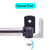 YYST Type A 16" to 28" Swivel End Curtain Sash Rod for Top & Bottom Doors & Sidelights Window Petite Café Sidelight W Screws (black-4)