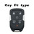 Heavy Key Fob Cover Case Protector for Chevy, Keychain, Accessories for Chevy Suburban Tahoe 2015 2016 2017 2018 2019 2020 GMC Yukon (Type-C 6 Buttons)