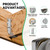 Heavy Duty 2X8 Joist Hanger 14 Gauge LU28 Galvanizing Face Mount Joist Hangers for Hurricane Ties for Rafter, Rafter Brackets for Floor, Trusses, Deck and Ceiling Joists -12 pk