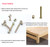 cSeao 100pcs M6 Baby Bed Crib Screws Hardware Replacement Parts Assortment Kit, Zinc Plated, 15mm 25mm 35mm 45mm 55mm 65mm 75mm