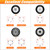 Lusheer Stake Pocket Spare Tire Carrier,Trailer Spare Tire Mount,Fits Most 4 & 5 & 6 & 8 Lugs Wheels on 4",4.25", 4.5'', 4.75'', 5", 5.32",5.5",6.5" or 6.7" Bolt Patterns,Heavy Duty Powder Coat