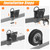 Lusheer Stake Pocket Spare Tire Carrier,Trailer Spare Tire Mount,Fits Most 4 & 5 & 6 & 8 Lugs Wheels on 4",4.25", 4.5'', 4.75'', 5", 5.32",5.5",6.5" or 6.7" Bolt Patterns,Heavy Duty Powder Coat