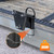 Lusheer Stake Pocket Spare Tire Carrier,Trailer Spare Tire Mount,Fits Most 4 & 5 & 6 & 8 Lugs Wheels on 4",4.25", 4.5'', 4.75'', 5", 5.32",5.5",6.5" or 6.7" Bolt Patterns,Heavy Duty Powder Coat