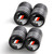 Tire Valve Stem Cap Cover for Toyota TRD Sequoia Tundra Tacoma 4Runner Trucks Belt O-Ring Seal Corrosion Resistant tire Valve caps 4 Pack Black