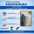Ventilation Maximum AF4 4 Inch Outdoor Wall Dryer Vent Cover – Exterior Bathroom Exhaust Fan & HVAC Intake/Exhaust, Energy-Saving, Galvanized Steel, Weatherproof - White