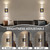 Amansour Battery Operated Wall Sconces Set of 2,20000mAh Black Rechargeable Wall Lights with Remote,3 CCT Dimmable Wireless Wall Lamp for Bedroom Living Room,Black,15.6 Inch
