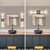 Amansour Battery Operated Wall Sconces Set of 2,20000mAh Black Rechargeable Wall Lights with Remote,3 CCT Dimmable Wireless Wall Lamp for Bedroom Living Room,Black,15.6 Inch