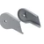 1992-1997 Light Gray/Opal Gray 40/20/40 Split Bench Seat Hinge Covers for Ford F150 F250 F350 OBS Trucks | Interior Replacement Parts | Compatible with F-Series 1992-1997 Models