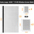 Secopad Window Screen and Screen Door Mesh Repair Kit, Black, 48in x 118in