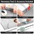 Secopad Window Screen and Screen Door Mesh Repair Kit, Black, 48in x 118in