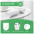 108 Count Small Trash Bags, 2.6 Gallon Mini Garbage Can Liners Unscented Wastebasket Clear Trash Bags for Bathroom, Kitchen, Bedroom