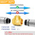 2-1/2" NPT Horizontal Swing Check Valve Brass Heavy-Duty Female Thread DN65