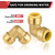 12piece EFIELD 1/2-inch 90-Degree Elbow, Push-Fit Brass Fittings